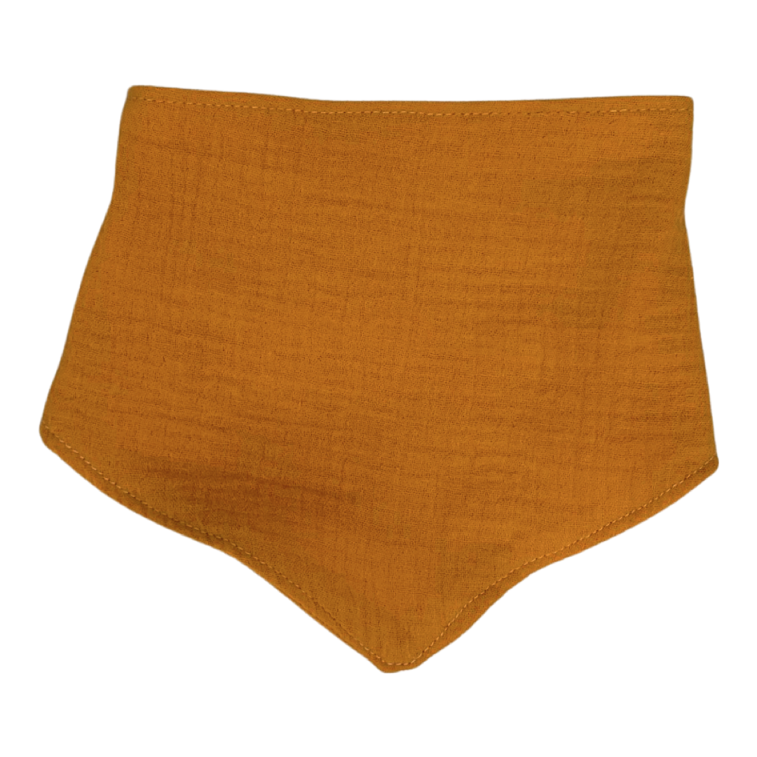 100% cotton mustard baby dribble bib