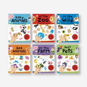 Set of 6 Animal Activity Books