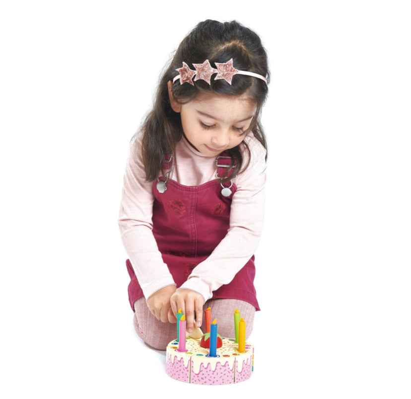 Wooden Birthday Cake