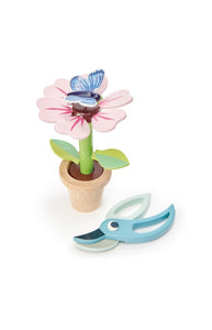 Wooden Toy Flower Plant with Removable Petals