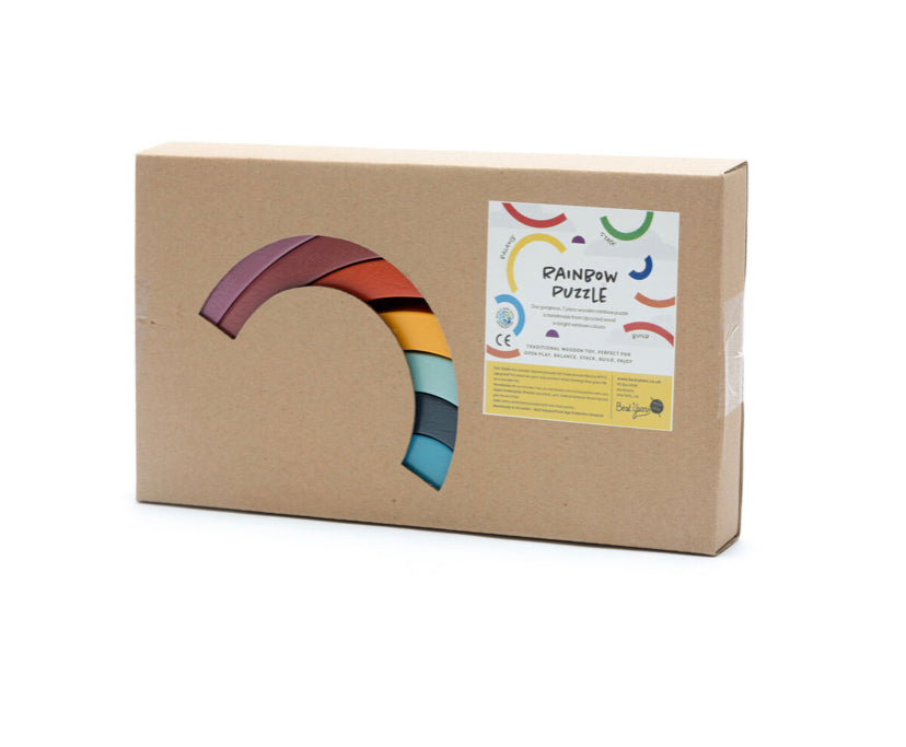 Wooden Rainbow in Bright Colour